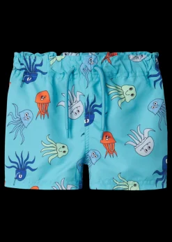 Name it Boys Blue Octupus Swim Shorts (9mths-5yrs)