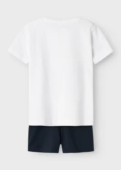 Name It Boys Sumer Adventures Top & Shorts Set (9mths-5yrs)