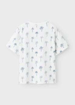 Name It Boys White Palm Tree T-Shirt (6-12yrs)