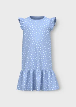 Name It Girls Blue Shell Dress (7-12yrs)