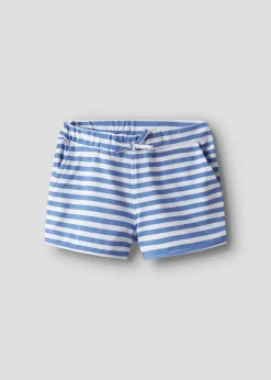 Name It Girls Blue Stripe Shorts (9mths-5yrs)