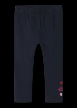 Name It Girls Navy Heart Leggings (9mths-5yrs)