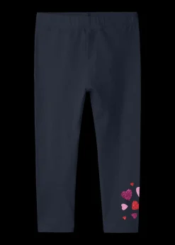 Name It Girls Navy Heart Leggings (9mths-5yrs)