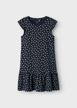 Name It Girls Navy Shell Dress (6-12yrs)