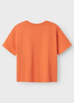 Name It Girls Orange Yo Do You T-Shirt (6-12yrs)