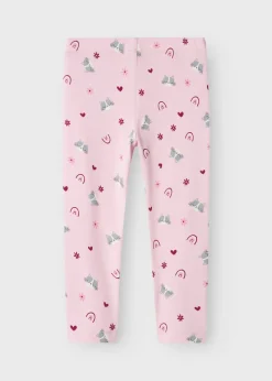 Name It Girls Pink Cat Leggings (9mths-5yrs)