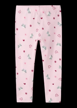 Name It Girls Pink Cat Leggings (9mths-5yrs)