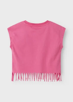 Name It Girls Pink Ice Lolly Tassel T-Shirt  (1.5-6yrs)