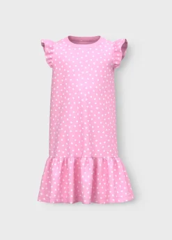 Name It Girls Pink Shell Dress (7-12yrs)