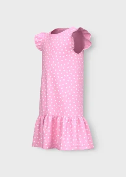 Name It Girls Pink Shell Dress (7-12yrs)