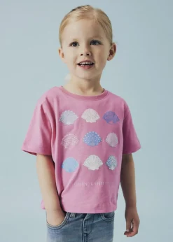 Name It Girls Pink Shell T-Shirt (9mths-5yrs)