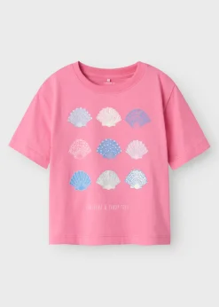 Name It Girls Pink Shell T-Shirt (9mths-5yrs)