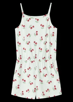 Name It Girls White Cherry Playsuit (6-12yrs)