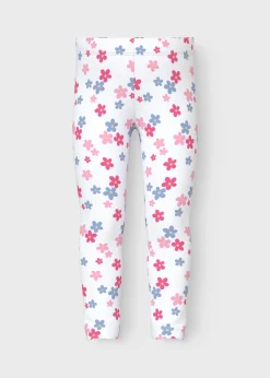 Name It Girls White Floral Leggings (1.5-6yrs)