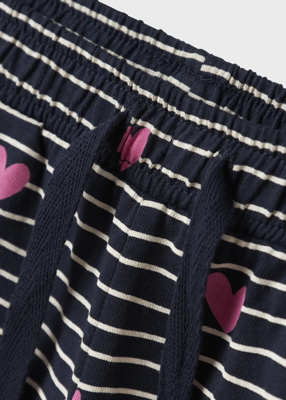 Name It Girls White Heart Top & Shorts Set (1.5-7yrs)