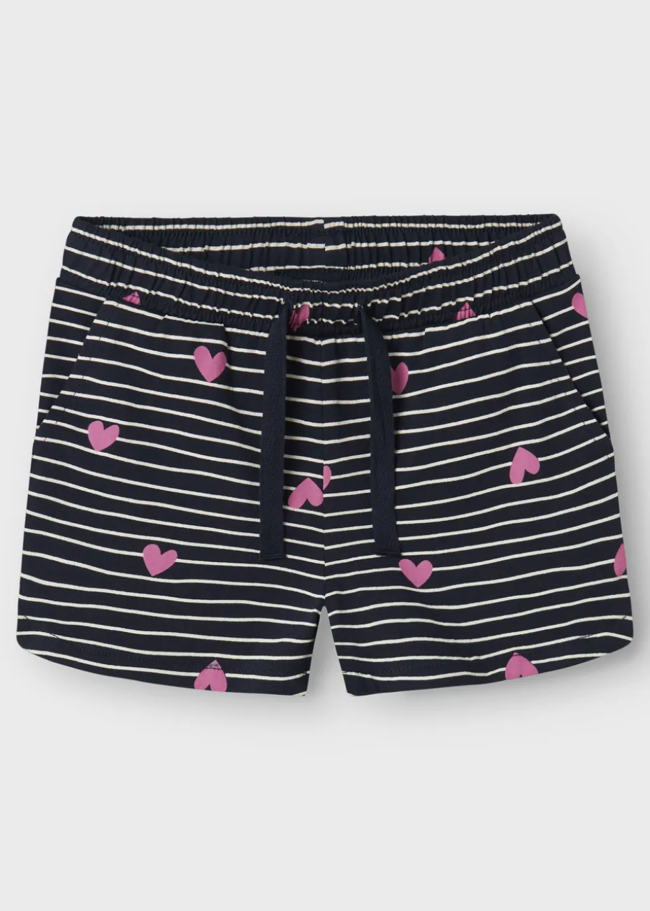 Name It Girls White Heart Top & Shorts Set (1.5-7yrs)