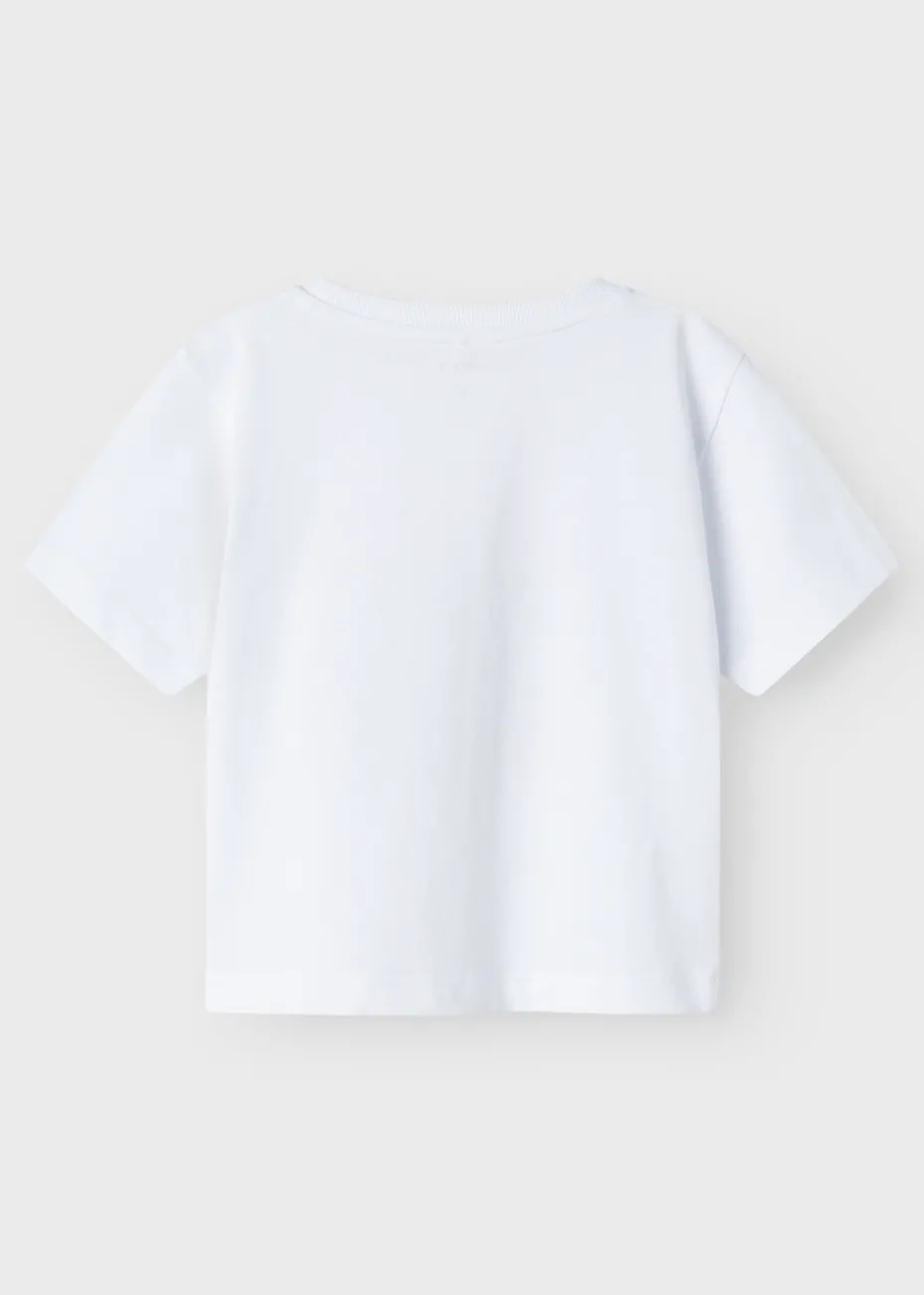 Name It Girls White Summer T-Shirt (9mths-5yrs)