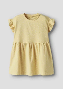 Name It Girls Yellow Printed Dress (9mths-5yrs)