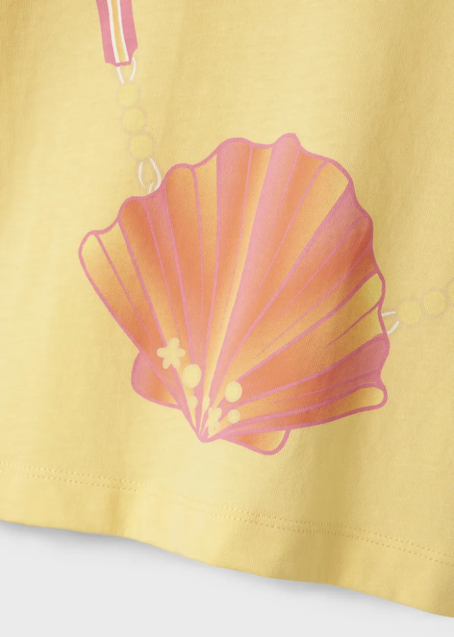 Name It Girls Yellow Shell T-Shirt (9mths-5yrs)