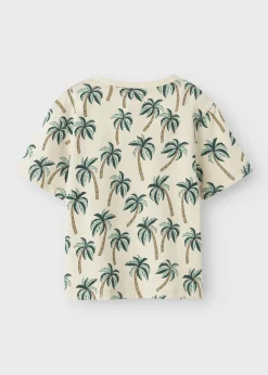 Name It Kids Beige Palm Tree T-Shirt (1.5-6yrs)