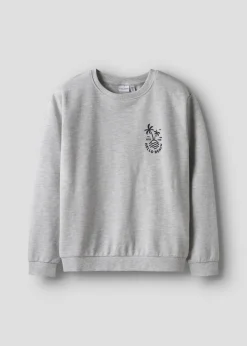 Name It Kids Grey Beach Sweatshirt (6-12yrs)