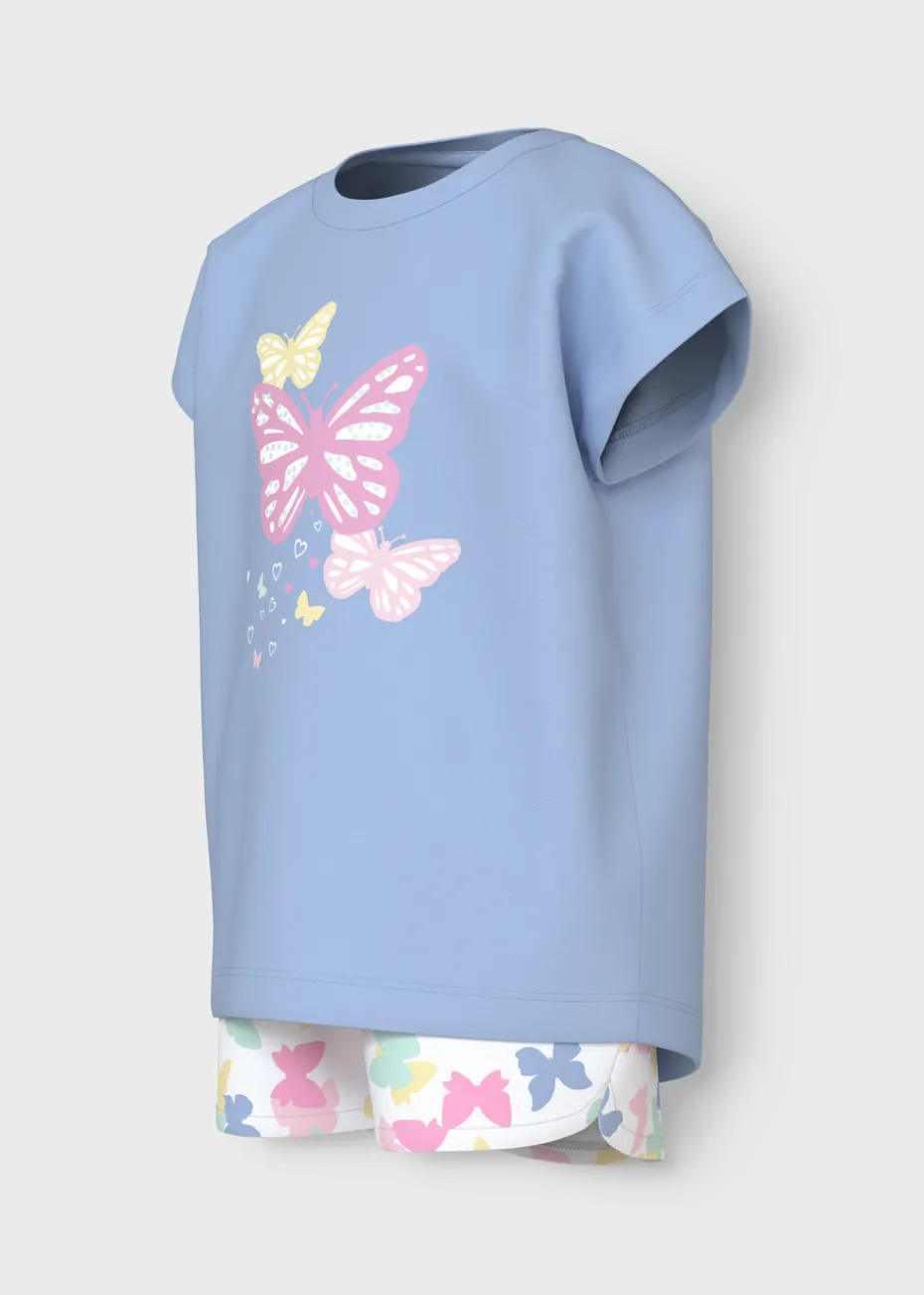 Name It Multicolour Butterfly T-Shirt & Shorts Set (1.5-6yrs)