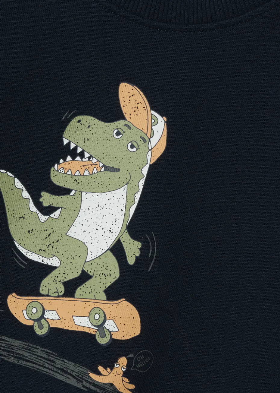 Name It Navy Dino Sweatshirt (1.5-6yrs)