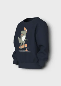 Name It Navy Dino Sweatshirt (1.5-6yrs)