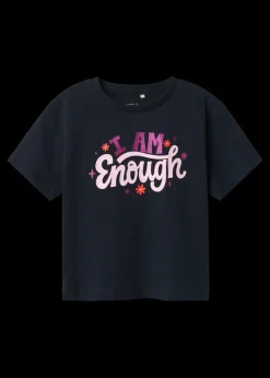 Name It Navy I Am Enough T-Shirt (9mths-5yrs)