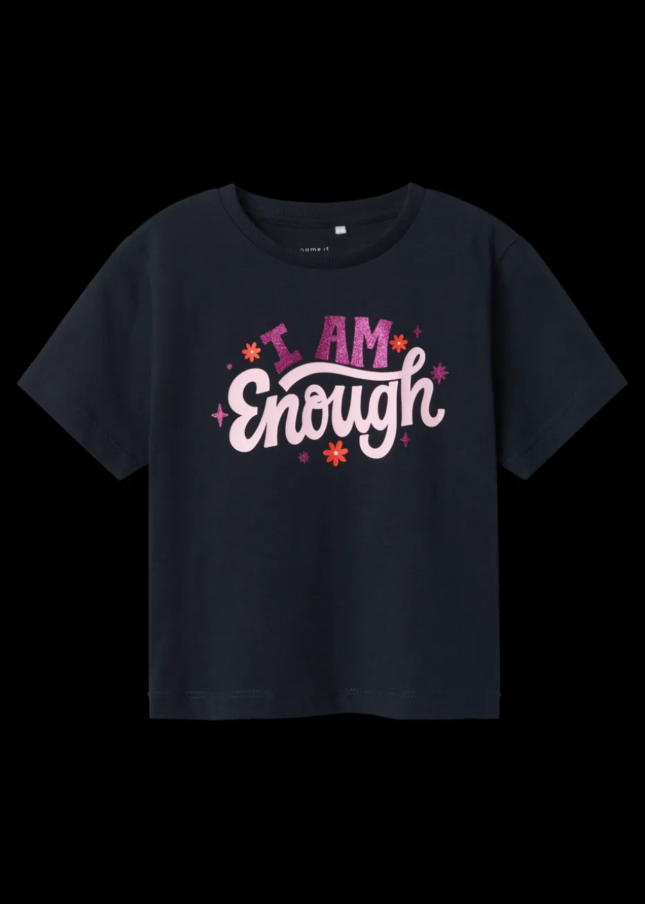 Name It Navy I Am Enough T-Shirt (9mths-5yrs)