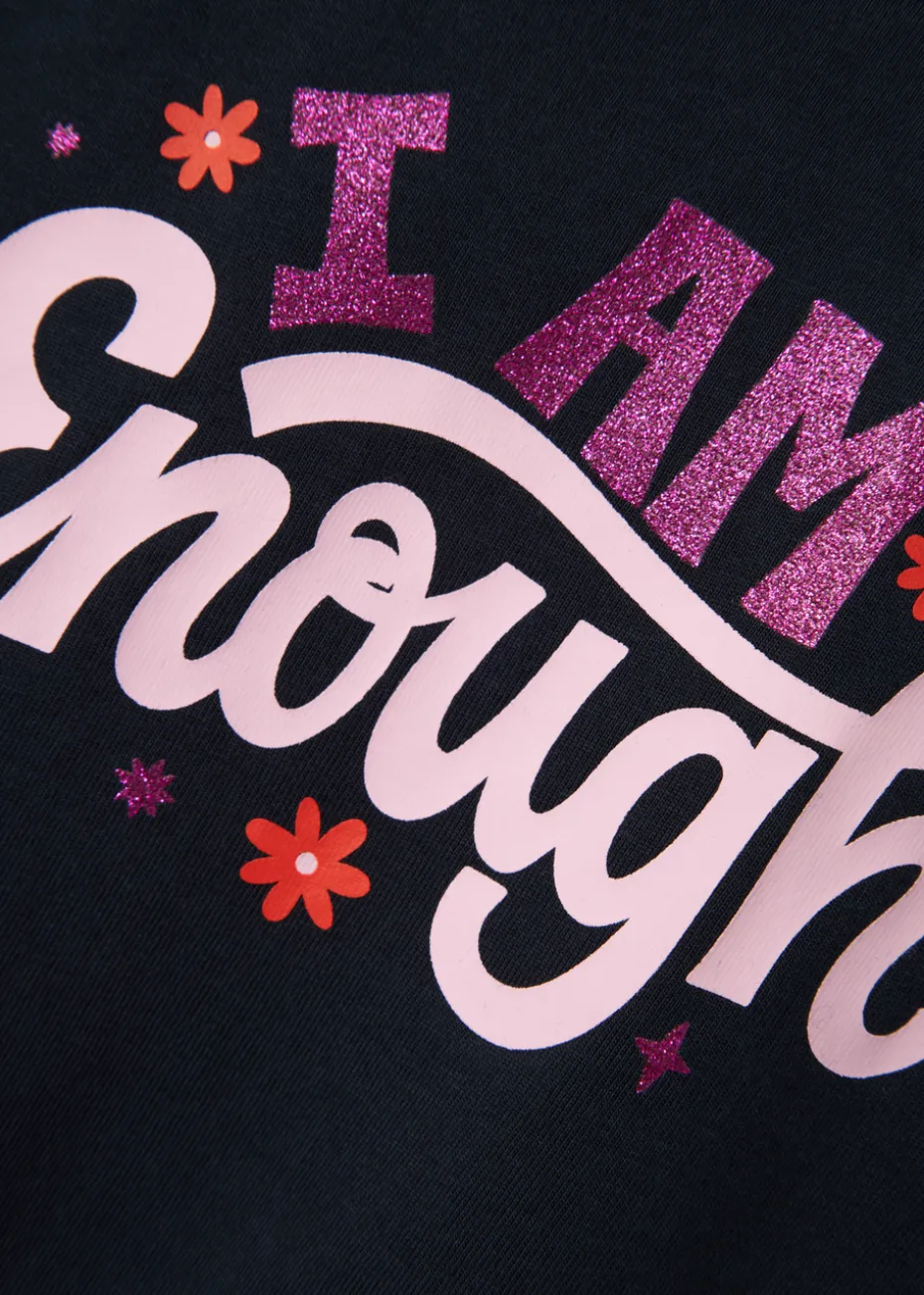 Name It Navy I Am Enough T-Shirt (9mths-5yrs)