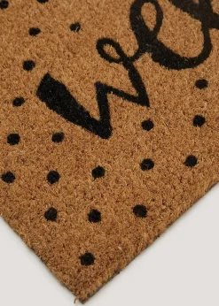 Natural Spot Welcome Doormat