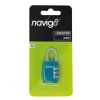 Navig8 Combination Travel Padlock (16cm x 7.5cm x 1cm)