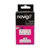 Navig8 UK to EU Twin Travel Adapter