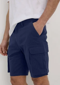 Navy Basic Cargo Shorts