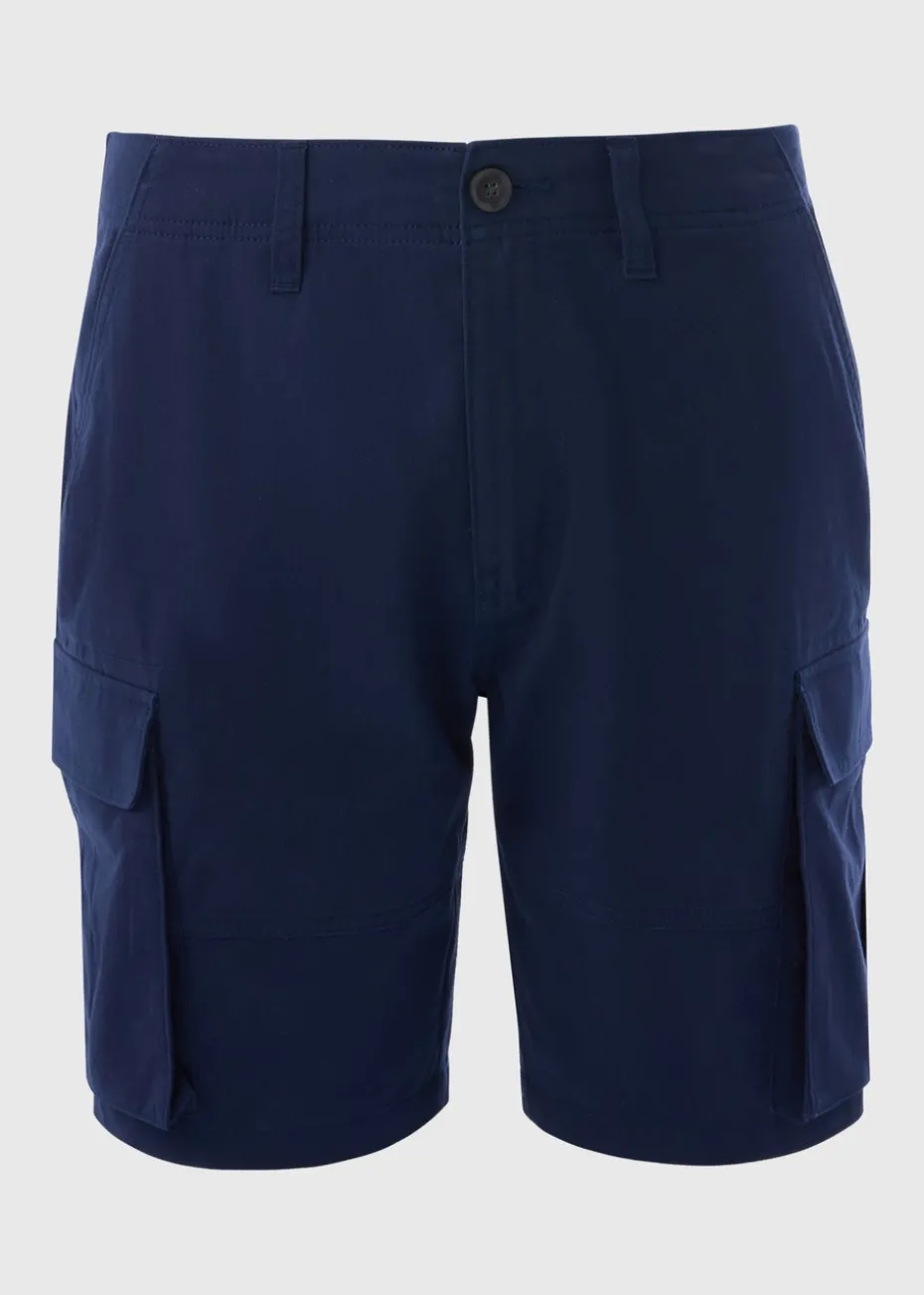 Navy Basic Cargo Shorts