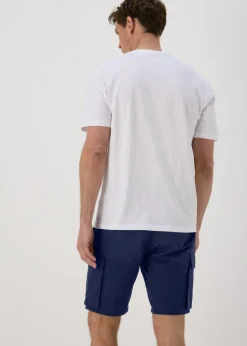 Navy Basic Cargo Shorts