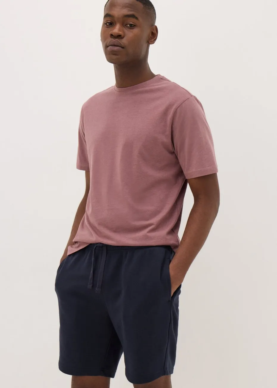 Navy Basic Jogger Shorts