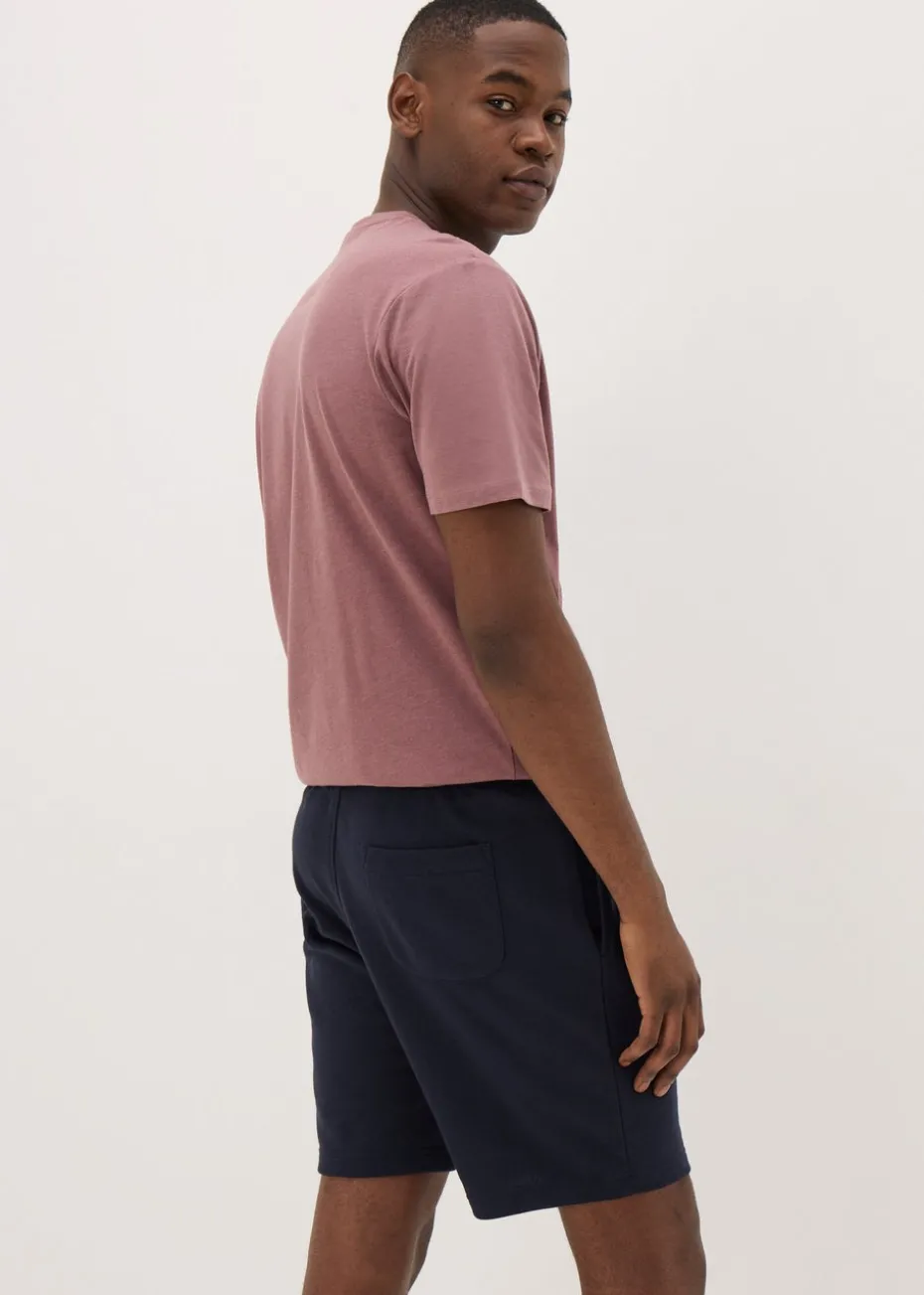 Navy Basic Jogger Shorts