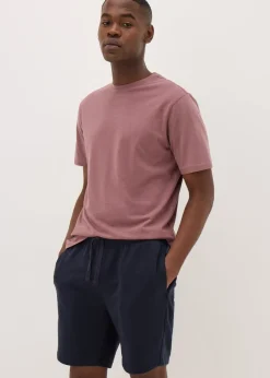 Navy Basic Jogger Shorts