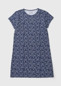 Navy Bow Print Nightie