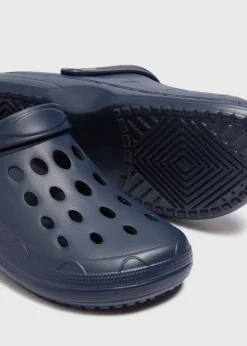 Navy Clogs