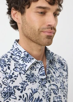 Navy Floral Vine Shirt