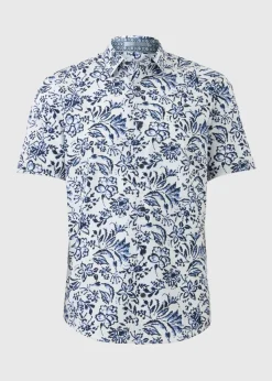 Navy Floral Vine Shirt