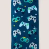 Navy Gamer Beach Towel