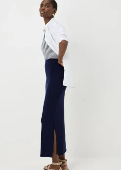 Navy Jersey Maxi Skirt