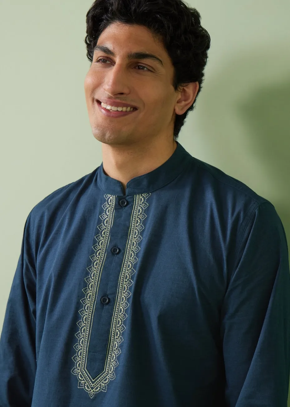 Navy Kurta Shirt