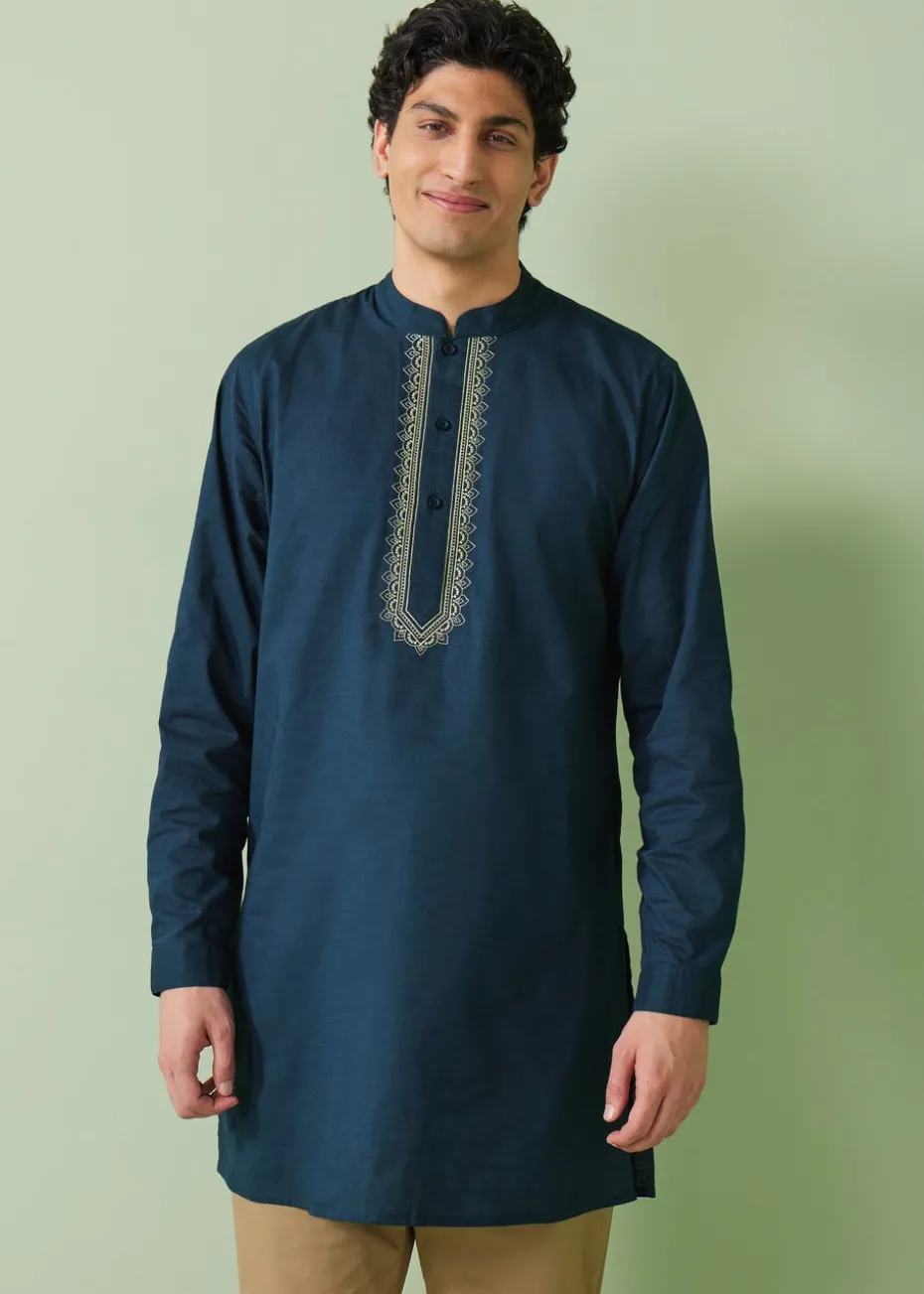 Navy Kurta Shirt