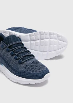 Navy Mesh Runner Trainers