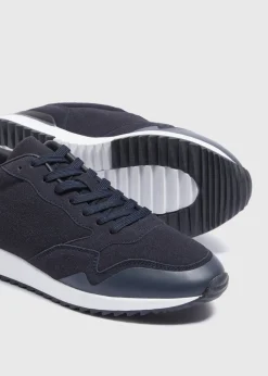 Navy Sleek Sole Running Trainers